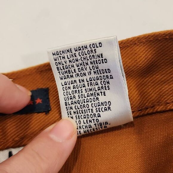 Bill Blass Jeans Women's Easy Fit High Rise Baggy Jeans Camel Colored Size 12 Sh - Picture 5 of 10